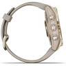Часы GARMIN FENIX 7S SAPPHIRE SOLAR CREAM GOLD TITANIUM WITH LIGHT SAND BAND 11154