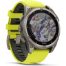 Смарт-часы GARMIN FENIX 8 – 47 мм, Solar Sapphire, титан с ярко-желтым/графитовым силиконовым ремешком 010-02906-21